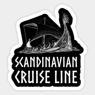 Medieval Viking Norse History Scandinavian Cruise Line Sticker